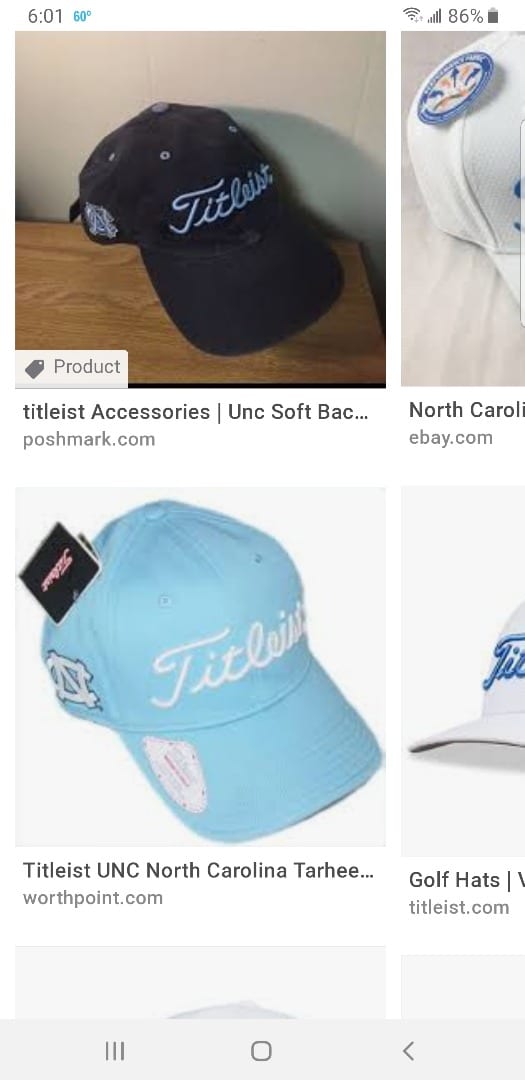 unc titleist hat