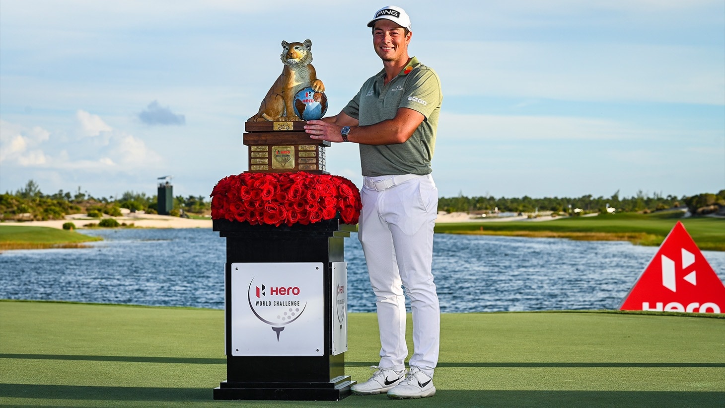 Viktor Hovland Wins the Hero World Challenge in the Bahamas Team Titleist