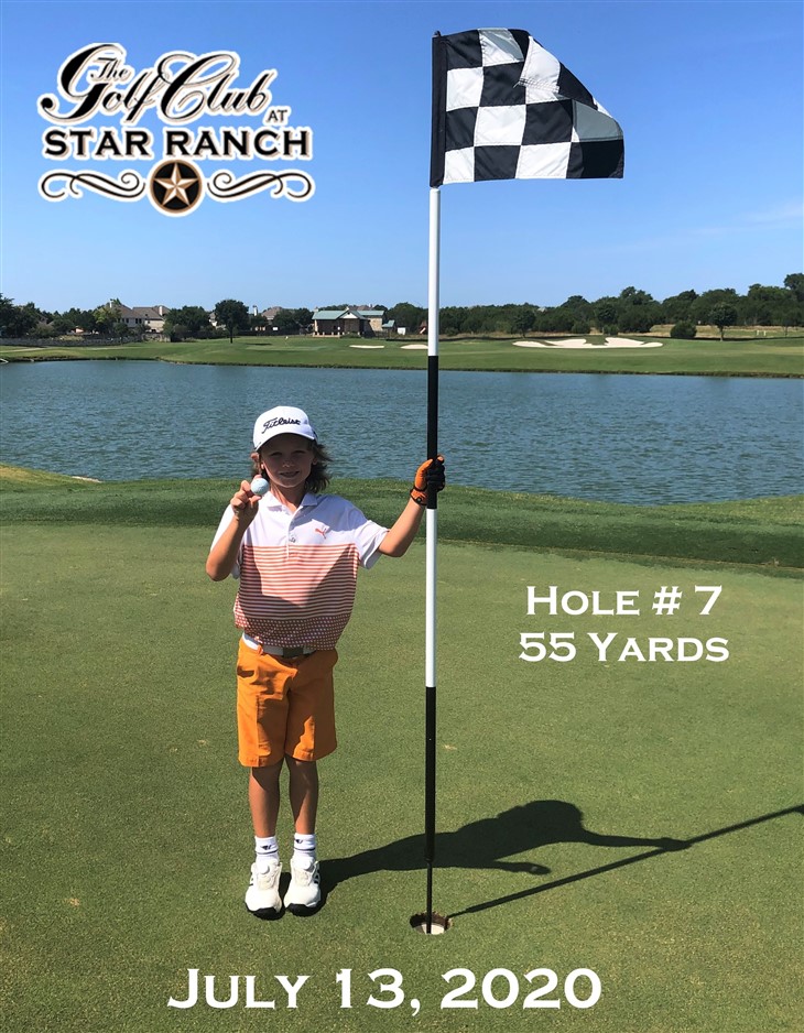 1st Hole in One at Age 7