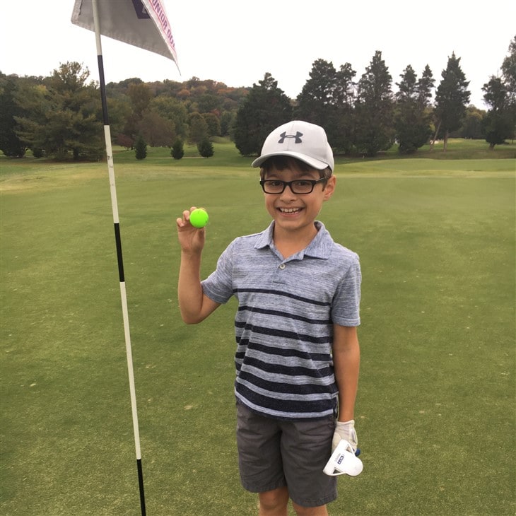 First Hole in One at Nine Years Old!