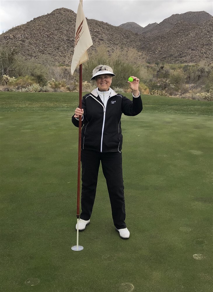 Hole-in-one at Dove Mountain